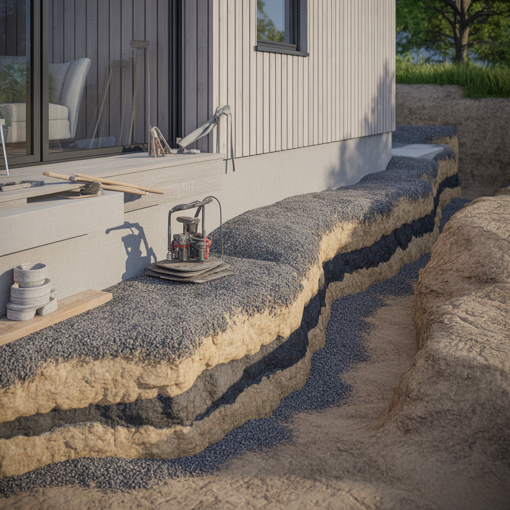 7.Vilken typ av fyllnadsmaterial ar bast vid schaktning