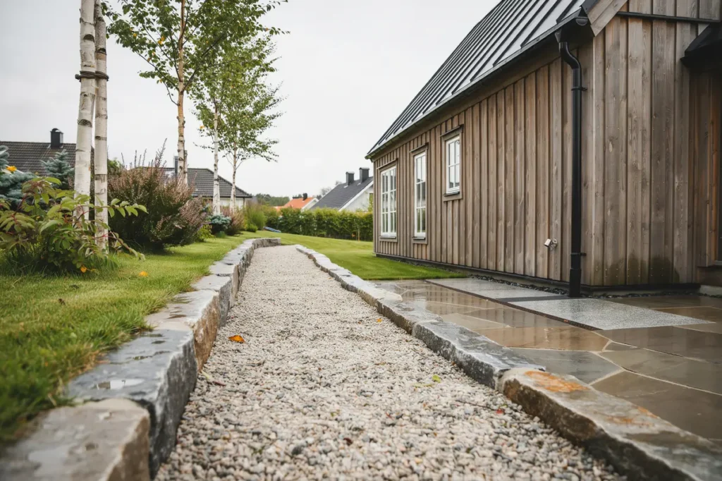 dagvatten p villatomten smarta l sningar f r att leda bort regn utan fuktskador
