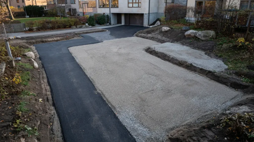 anl ggning av uppfart och parkering i g rdet stermalm